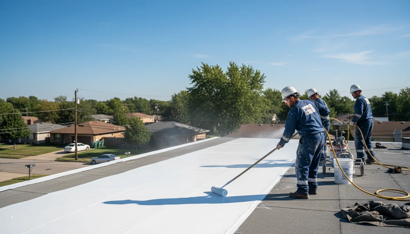 Commercial roof coating in Ogden, KS near me
